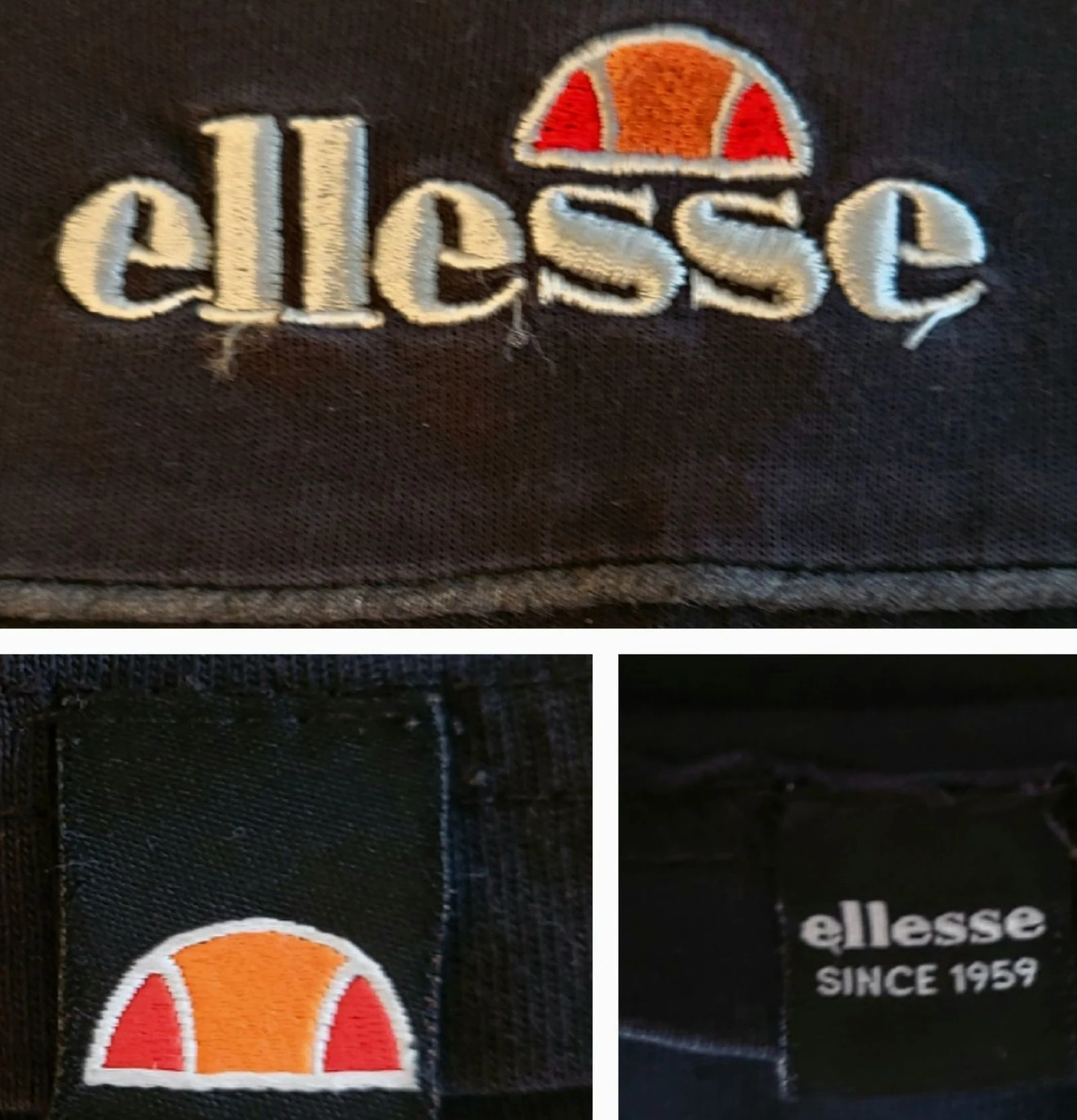 Ellesse T-shirt TXS /TFr34- Preta - Logo Bordado Ellesse na Frente em OT – photo 6